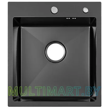 Кухонная мойка ARFEKA ECO AR 450x500 BLACK PVD NANO